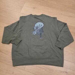 UT Uniqlo x MFA Boston Sweatshirt Adult 2XL Green Long Sleeve Kawanabe Kyosai